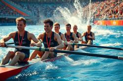 开云体育网页版入口-新西兰赛艇运动员领先赢得金牌，新西兰游艇